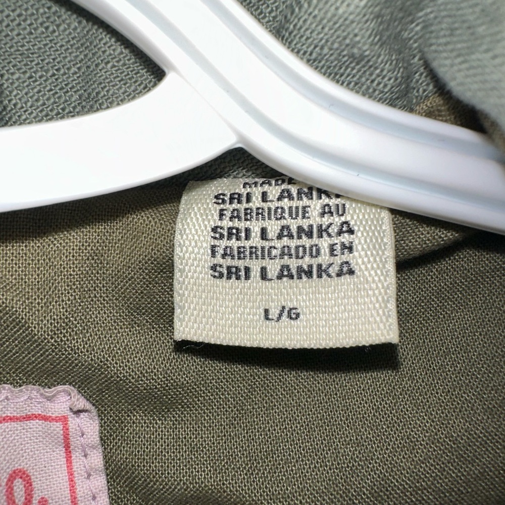Levi’s utility field cargo military army green cotton jacket large - Picture 12 of 16